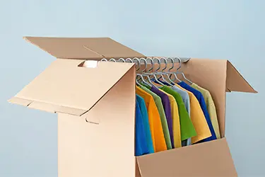 Packing tips - Wardrobe boxes for packing clothing during a move